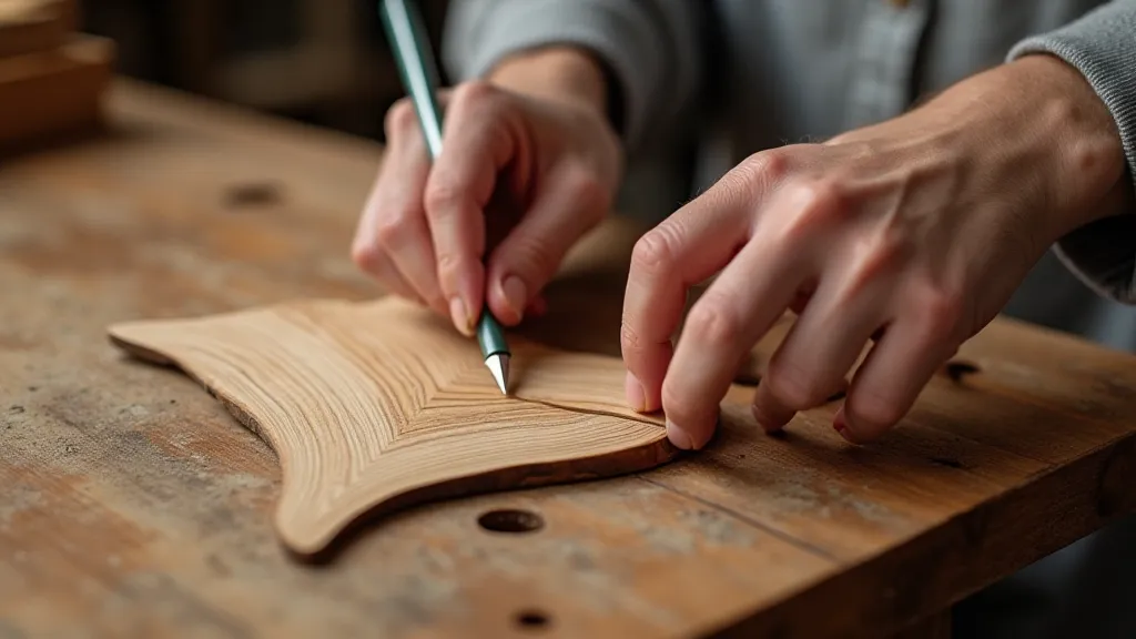 Cutting wood for marquetry restoration