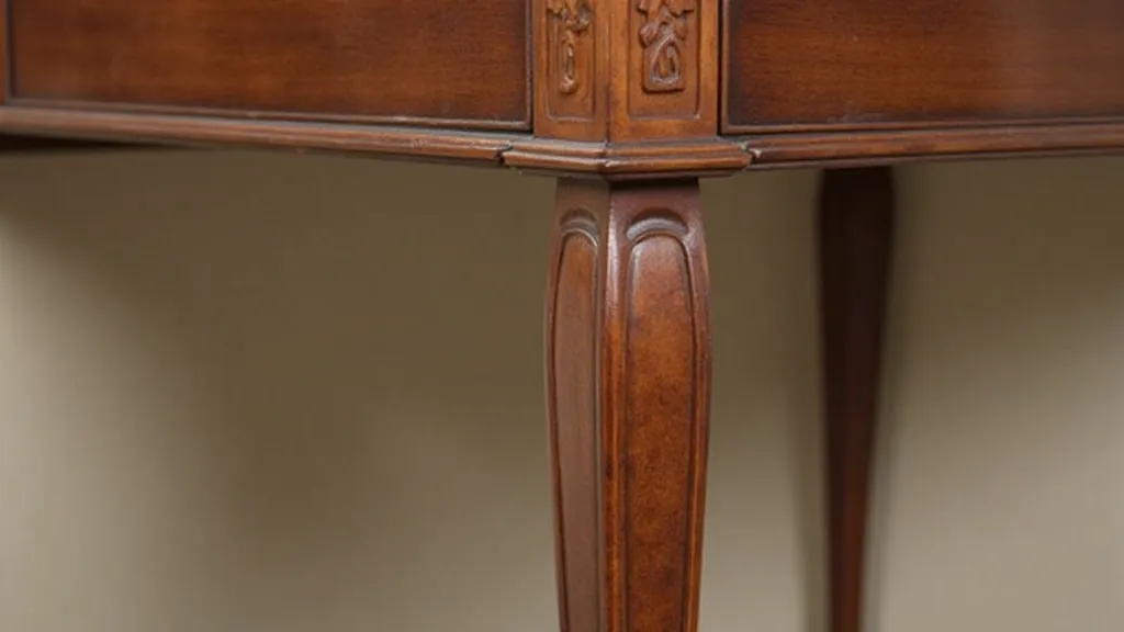 Edwardian table leg detail