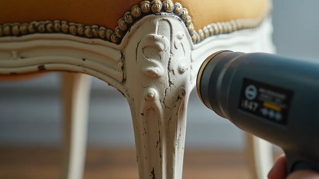 Using heat gun to remove paint